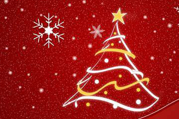 Christmas tree We wish you a happy Christmas and peaceful new year