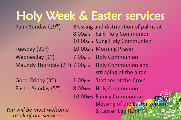 Easter services 2026