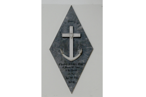 The anchor represents, steadfast hope, safety, trust and firm faith Virgin of Kazan
